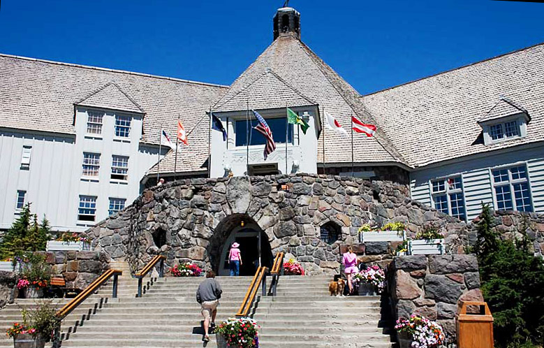 Timberline Lodge, funded by the WPA/Wikimedia Commons