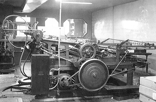  Miehle Newspaper Press at the Provost News in the '60s