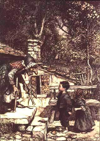 Hansel and Gretel, illus. Arthur Rackham, 1909. Wikimedia Commons
