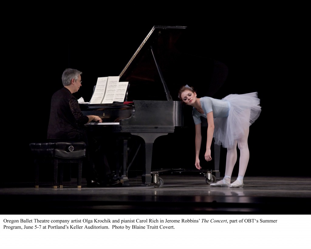 Pianist Carol Rich and Olga Krochick, The Concert. BLAINE TRUITT COVERT