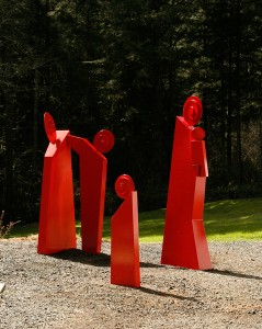 Francisco Salgado, Falilia, painted steel, 2009 Outdoor Sculpture Invitational