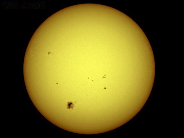 Old Sol, with spots. NASA/Wikimedia Commons
