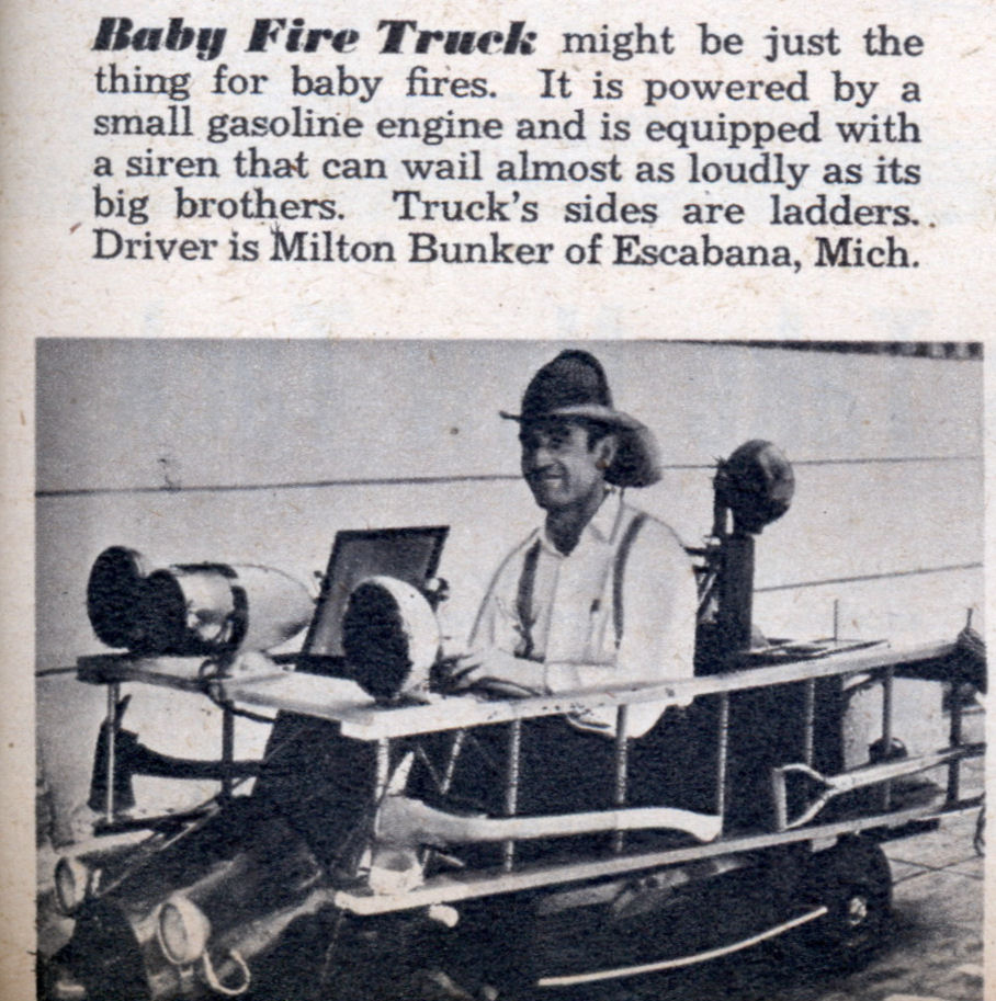 Baby Fire Truck (Jan, 1952), Mechanix Illustrated