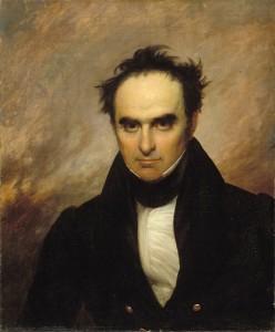 Daniel "Black Dan" Webster, heartthrob of the political stage. Portrait: George Shattuck, 1834/Mational Portrait Gallery, Washington, D.C.