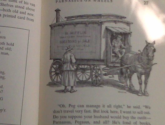 Parnassus on Wheels, by Christpher Morley, illustrated by Douglas Gorsline