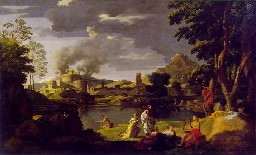 "Orpheus and Eurydice," Nicolas Poussin, 1650-51