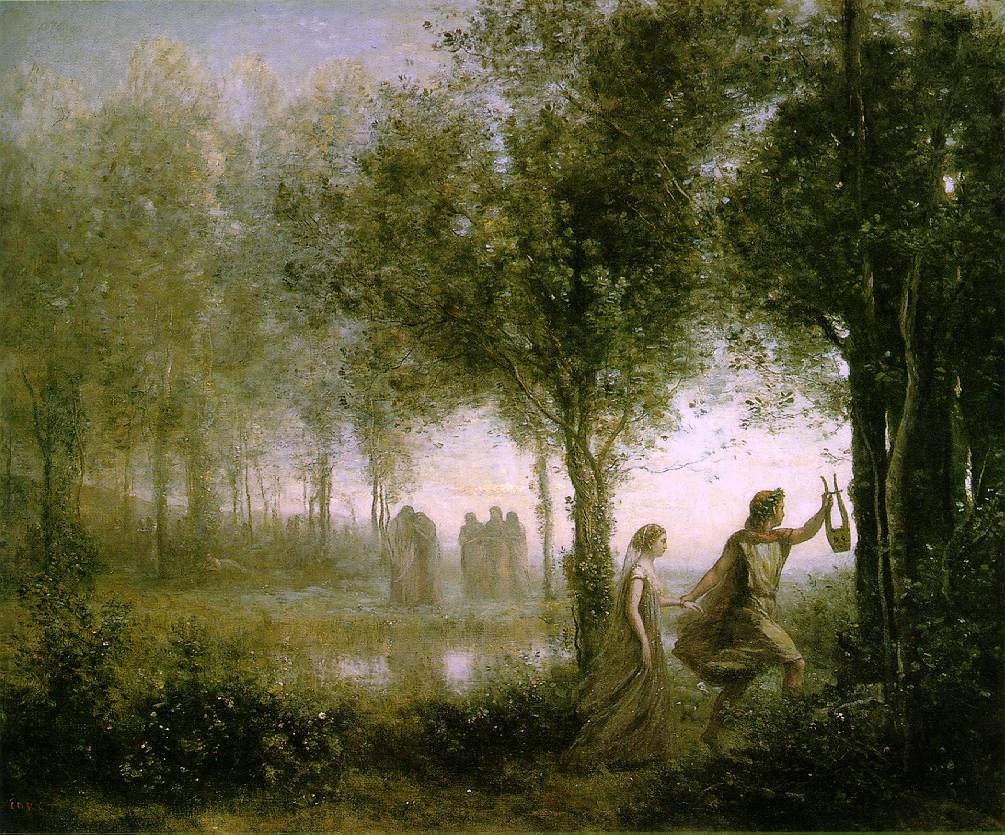 "Orpheus Leading Eurydice from the Underworld," Jean-Baptiste-Camille Corot, 1861. Museum of Fine Arts, Houston