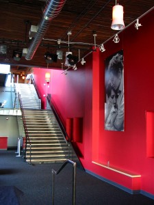 The new staircase at Artists Rep, designed by Opsis Architecture. Photo: Jessica Gleason