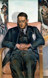 T.S. Eliot, painted by Wyndham Lewis, 1938. Wikimedia Commons