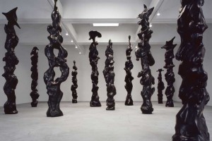 Herb Alpert, "BVlack Totems," 2005-09, courtesy Ace Gallery, Beverly Hills