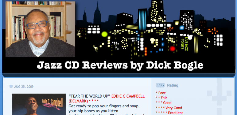 Dick Bogle's jazz blog home page