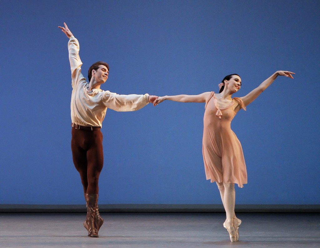 Jenifer Ringer and Gonzalo Garcia in Dances at a Gathering, New York City Ballet. Photo: Â©Paul Kolnik