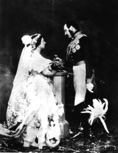 Queen Victoria and Prince Albert in court dress, about 1854/Wikipedia