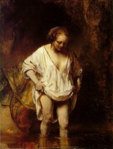 Rembrandt "A Woman Bathing in a Stream"