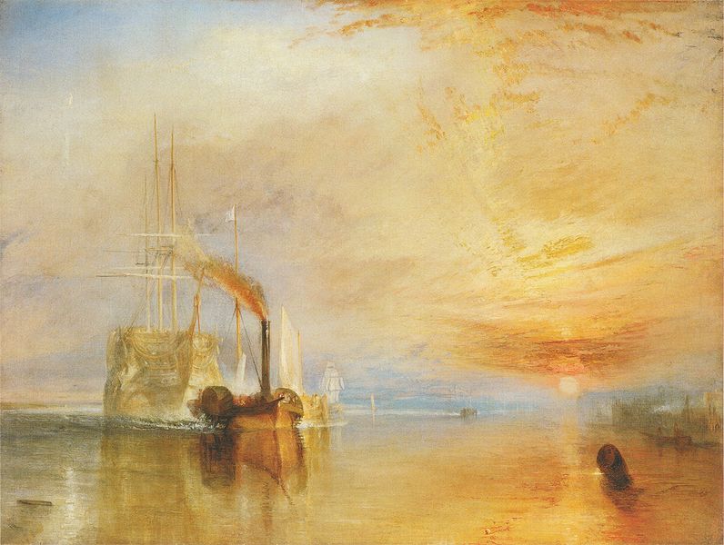 "The Fighting Temeraire" by J.M.W. Turner, 1838, National Gallery London/Wikimedia Commons