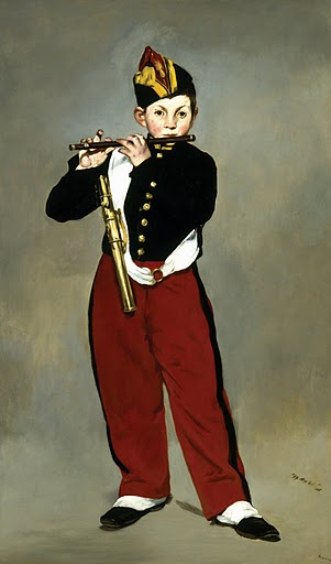 The Fifer.  1866.  Ã‰douard Manet (1832-1883).  Oil on canvas, 63 3/8 x 38 1/4 inches. RMN (MusÃ©e dâ€™Orsay)/HervÃ© Lewandowski