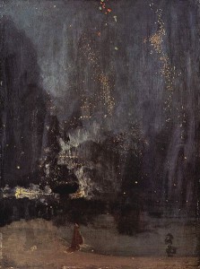 James Whistler, "Nocturne in Black and Gold, the Falling Rocket" (1875)