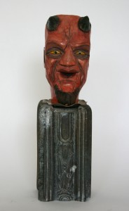 Tabor Porter, carved devil figure, courtesy Guardino Gallery