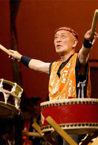 Grand Master Seiichi Tanaka of San Francisco Taiko Dojo