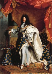 Louis XIV (1638â€“1715), by Hyacinthe Rigaud (1701). Louvre Museum, Louis XIV Collection/Wikimedia Commons