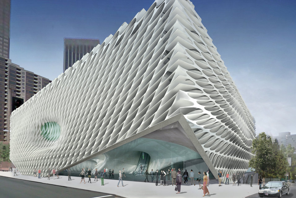 Artist's conception of new Broad Art Foundation in Los Angeles. Diller Scofidio + Renfro
