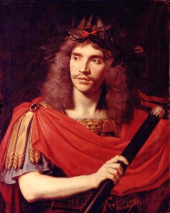 Nicolas Mignard, "Portrait of MoliÃ¨re as Julius Ceasar," 1658. MusÃ©e Carnavalet, Paris. Wikimedia Commons.