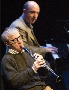 Pianist Conal Fowkes with clarinetist Woody Allen