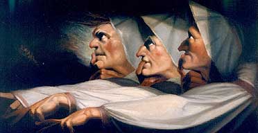 "The Weird Sisters," Henry Fuseli, 1783. Wikimedia Commons.