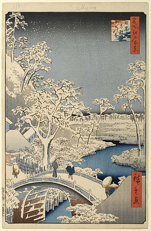 Hiroshige, from "100 Views of Edo," Wikimedia Commons