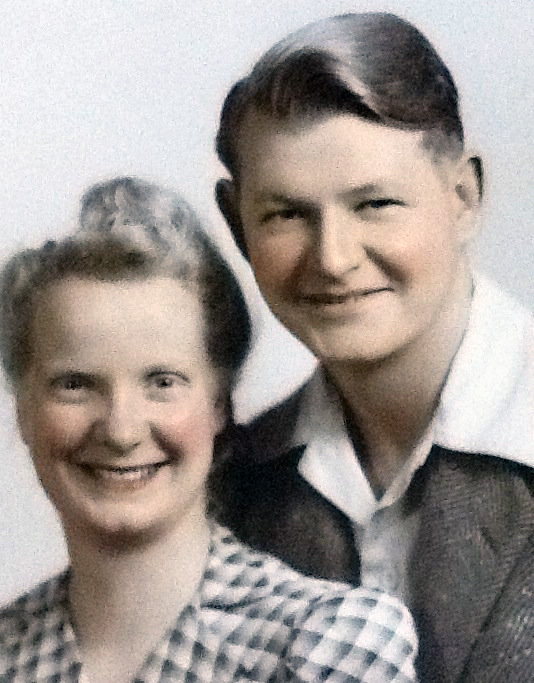Charlotte and Irby Hicks, around the time of their marriage in 1941.