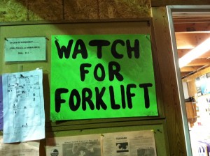 Watch for Forklift