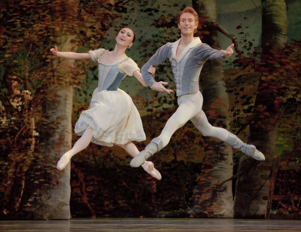 Before the fall: a joyous Haiyan Wu and Chauncey Parsons as Giselle and Albrecht at OBT. Photo: Blaine Truitt Covert.