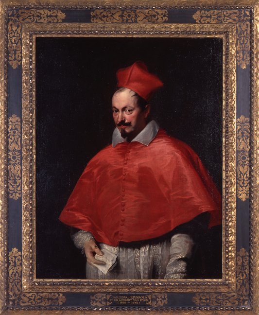 Anthony Van Dyck, "Portrait of Cardinal Domenico Rivarola," oil on canvas, 1623/24